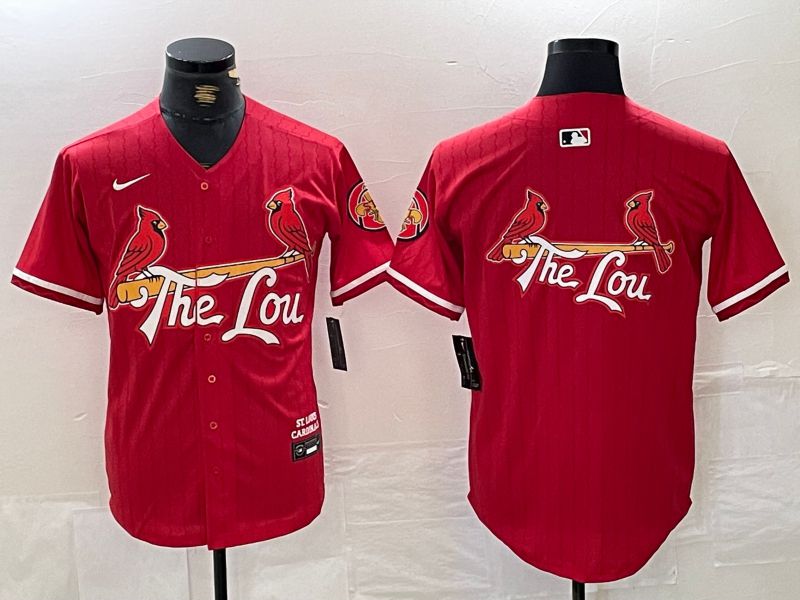 Men St.Louis Cardinals Blank Red City Edition 2024 Nike MLB Jersey style 2->st.louis cardinals->MLB Jersey